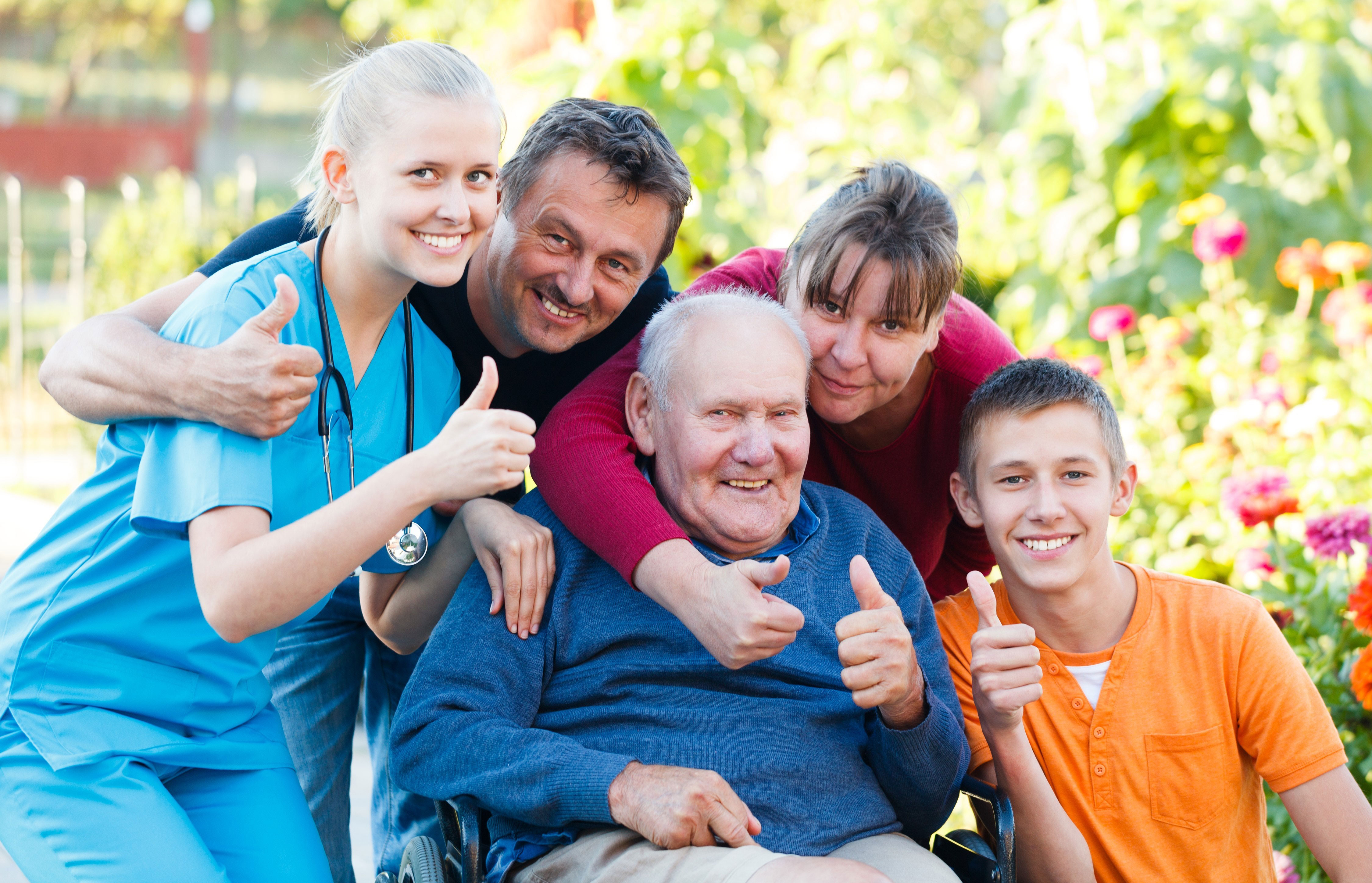 family-thumbs-up-careworks-health-services